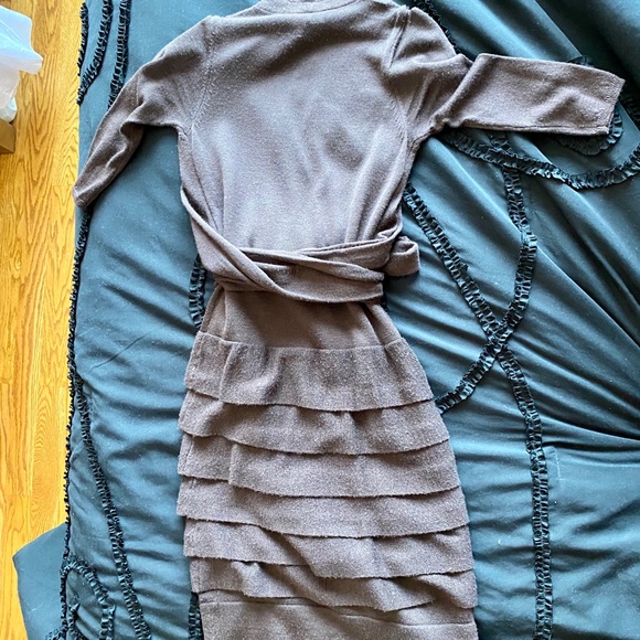 Bcbg maxazria Brown sweater dress new with tags - Picture 2 of 5